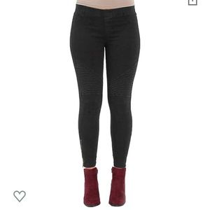 Charcoal Grey Moto Jeggings